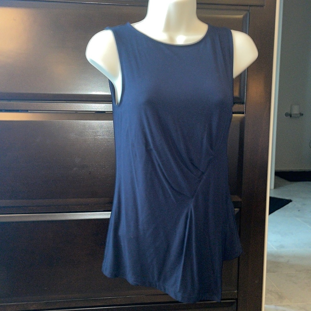 Black sleeveless top